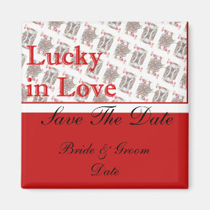 Save the Date Casino Las Vegas Wedding Magnets