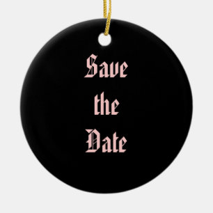 Save the Date Ceramic Tree Decoration