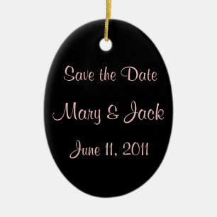 Save the Date Ceramic Tree Decoration