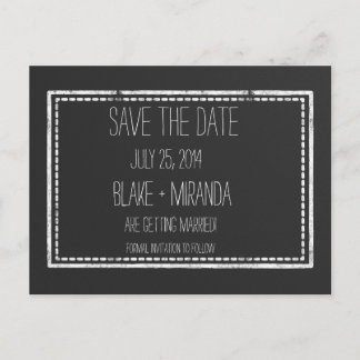 Save the Date Chalkboard Postcards
