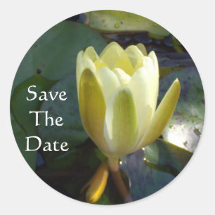 Save The Date Classic Round Sticker