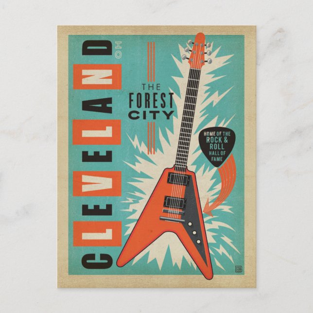 Save the Date | Cleveland, OH Announcement Postcard (Front)