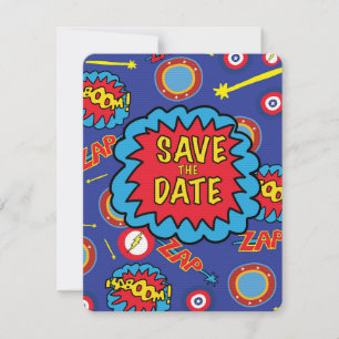 Save the Date Comic Heroes