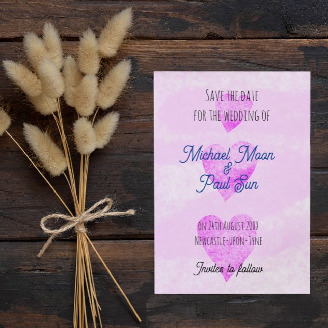Save the date contemporary wedding announcement (Creator Uploaded)