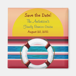 Save the Date Cruise Family Reunion Magnet
