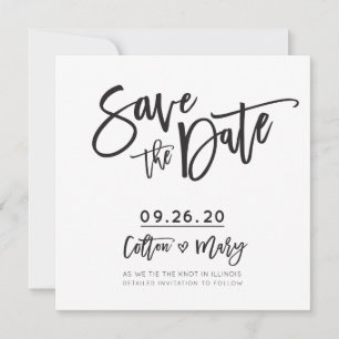 SAVE THE DATE custom design for Colton + Mary Invitation
