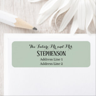 Save The Date Custom Name Return Address