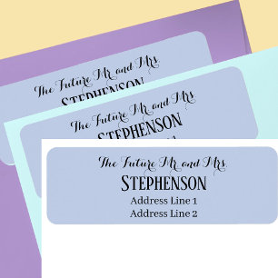 Save The Date Custom Name Return Address