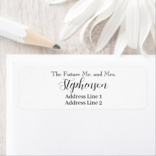 Save The Date Custom Name Return Address