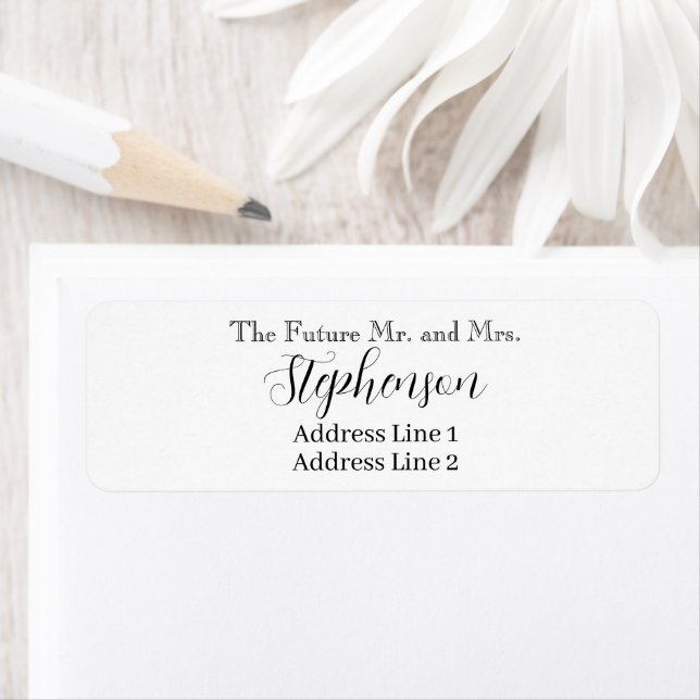 Save The Date Custom Name Return Address (Insitu)