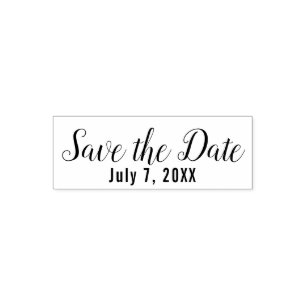 Save the Date Custom Wedding Engagement Self-inking Stamp