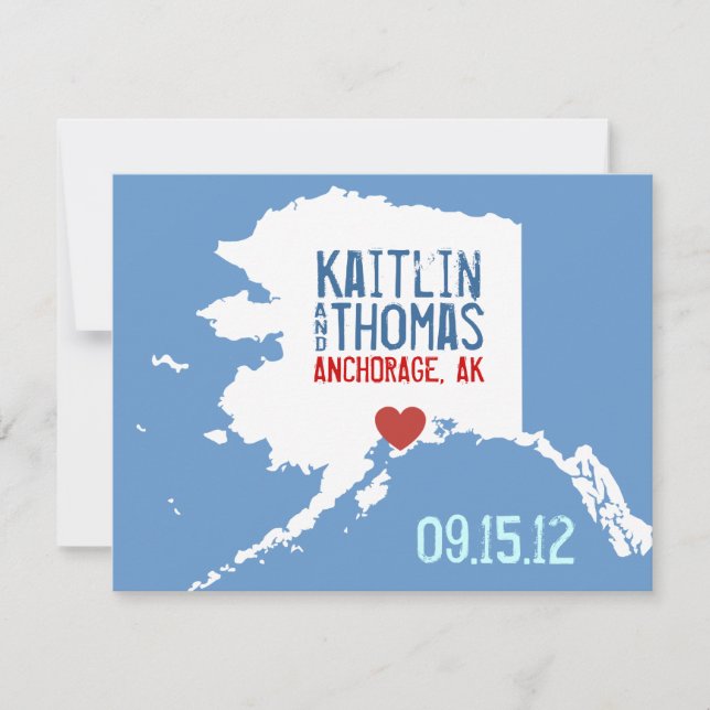 Save the Date - Customisable - Alaska (Front)