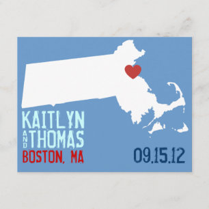 Save the Date - Customisable - Massachusetts