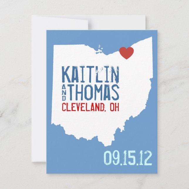 Save the Date - Customisable - Ohio (Front)
