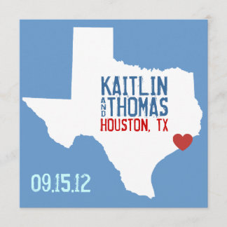Save the Date - Customisable - Texas