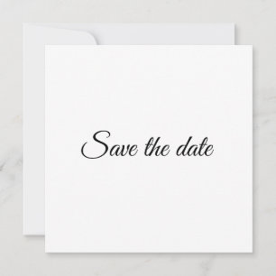 Save the Date, customise text Wedding Card