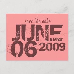 Save the Date - Customised Announcement Postcard