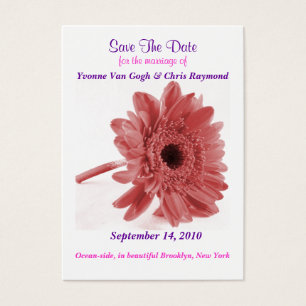 Save The Date Daisy Dusty Rose
