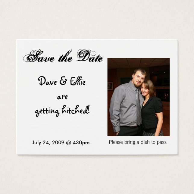 Save the Date, Dave & Ellie are g... (Front)