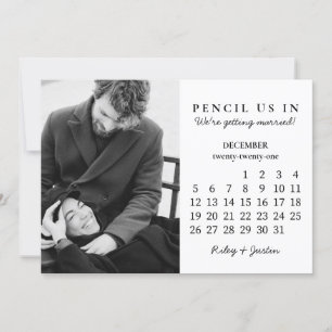 Save the Date    December 2021 Month Calendar Invitation