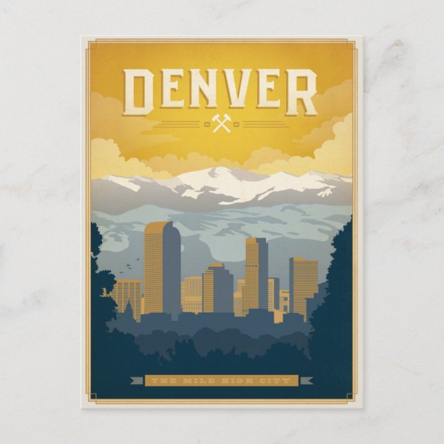 Save the Date | Denver, CO Announcement Postcard (Front)