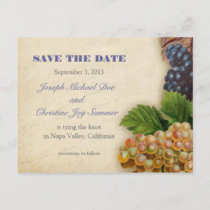 Save the Date Destination Winery Wedding