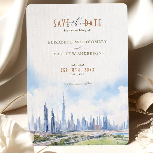 Save The Date Dubai, UAE Destination Invitation