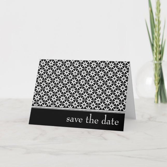 save the date : elegant floral : announcement (Front)