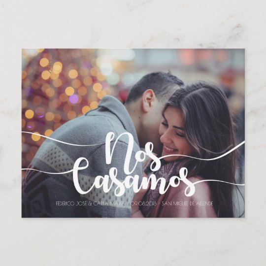 Save The Date En Espanol Spanish Save The Date Announcement Postcard Zazzle Co Uk