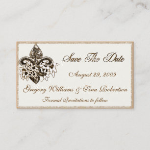 Save the Date enclosure card template