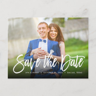 Save The Date *Engaging Type* Postcard