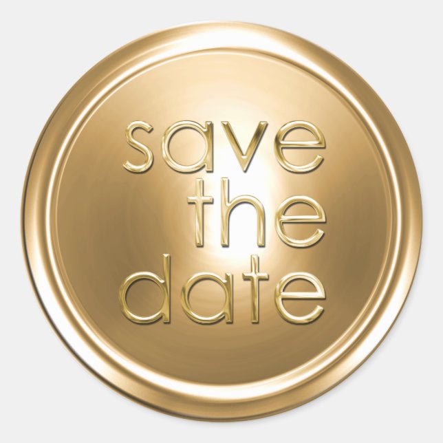 Save the Date Envelope Seal (Front)