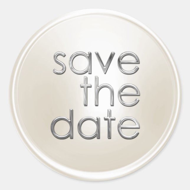 Save the Date Envelope Seal (Front)