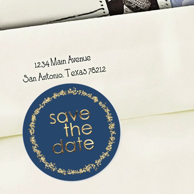 Save the Date Envelope Seal Any Colour Gold (Creator Uploaded)