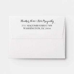 Save the date envelope with return address