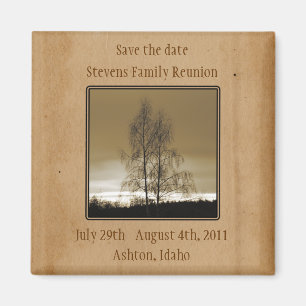 Save the Date Family Reunion Magnet