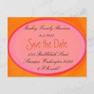 save the date family reunion, party invite etc