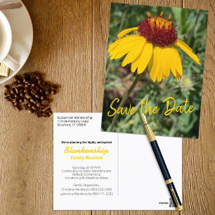 Save The Date Family Reunion Replaceable Photo Postcard