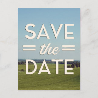 Save the Date Fields Postcard