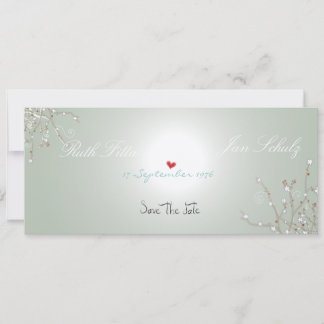 Save the date fine-art paper embossed class love