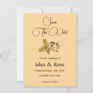 Save The Date Flat Announcement Card