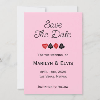 Save The Date Flat Announcement Card