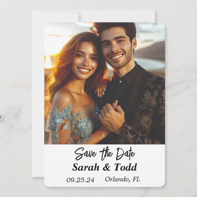 Save The Date Flat Card (Front)