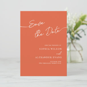 Save The Date Flat Card for a Boho Chic Wedding.