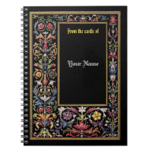 Save the Date Floral Illuminated Mediaeval Editabl