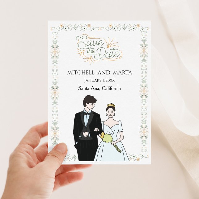 Save The Date floral Invitation (Creator Uploaded)