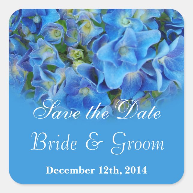 Save the date floral wedding stickers (Front)