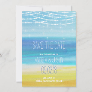 Save the Date for a Beach wedding