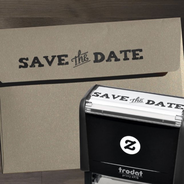 Save the Date for Announcements, Weddings Self-inking Stamp (Creator Uploaded)