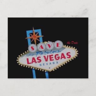 SAVE the Date For Fabulous Las Vegas Postcard